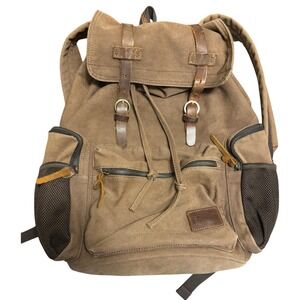 Lifewit Backpack Rucksack Unisex Large Brown Canvas Leather Vintage Hiking Bag